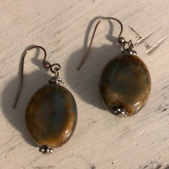 * Cool EarRiNgs * turquoise and earthy tones * - Picture 2 of 6